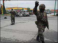 Soldados en Monterrey