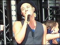 Will Young on stage in Weston Super-Mare