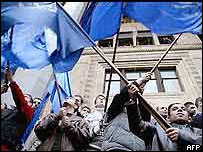 تظاهرات در گرجستان