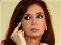 A presidente da Argentina, Cristina Kirchner (arquivo)