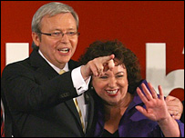 Ông Kevin Rudd và vợ