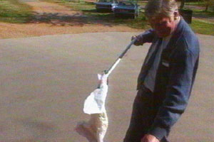 Jack is upset by litter