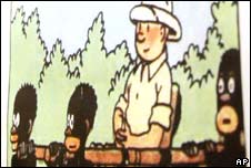 Illustration from a Tintin book