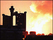 Наслідки бомбувань НАТО у Бєлграді