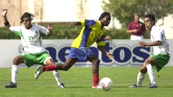 Avimiled Rivas playing for Colombia in 2003