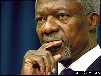 کوفی عنان، دبير کل سازمان ملل متحد