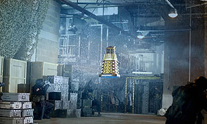 The Dalek elevates in Doctor Who