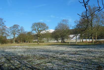 snow on the malvern hills