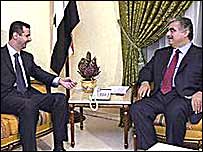 Beşar Esat ve Refik Hariri