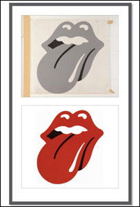 Logo dos Rolling Stones. Foto: The Art Fund/PA Wire