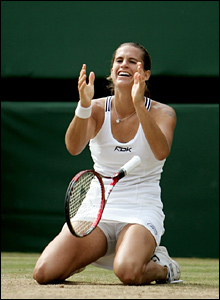 If women's champion Amelie Mauresmo defends her title she'll pick up the same prize money as the men's champion