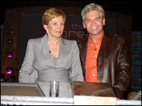 Anne Robinson and Philip Schofield