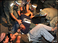 Protesto na Faixa de Gaza