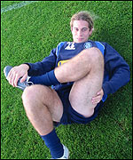 Sergio Torres limbers up