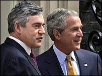 جورج بوش و گوردون براون