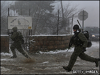 سربازان اسرائیلی در کرانه غربی