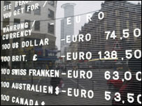 Tabela de conversão de moedas