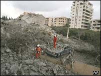 بمباران ساختمان حزب الله