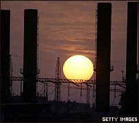 A usina de energia de Khan Yunis