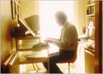 Man sitting at desk