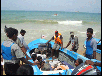 ICRC vessels operating off the coast of Puthumathalan