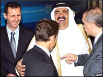 رهبران قطر، سوریه، فرانسه و ترکیه