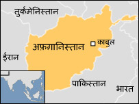 अफ़ग़ानिस्तान का नक्शा