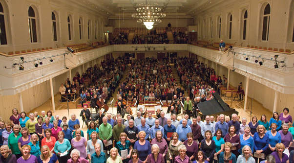 Sing Hallelujah stage choir at Glasgow City Halls
