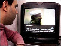 Britânico vê Osama Bin Laden na TV
