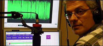 Зоран Стевановски во студио на Светскиот сервис на БиБиСи