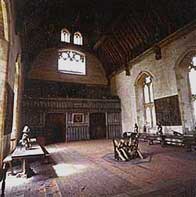 Photograph showing the impressive interior of the great hall at Penshurst Place