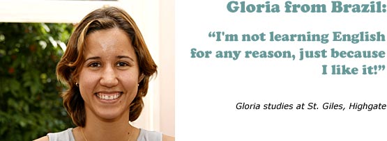 Grammar challenger Gloria from Brazil