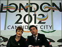 Jowell and Coe bid for 2012 Olympics c/o AP Images