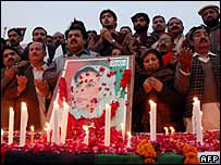 Ủng hộ viên của bà Bhutto