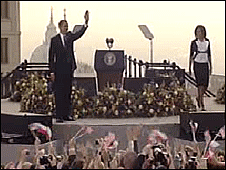 Barak Obama në mitingun e Pragës 