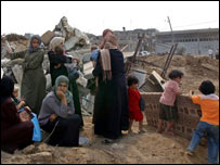 Beyt Hanun'da Filistinliler (Arşiv)