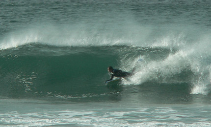 Young Bosco McCauley goes deeper and deeper on his booger. Pic Ger May 07