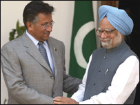 منموہن سنگھ اور صدر مشرف
