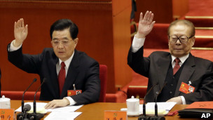 胡錦濤和江澤民