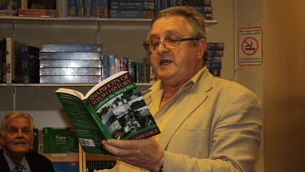 Phil Carradice at his book launch at Windsor Book Shop in Penarth