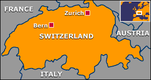 Map of Switzerland
