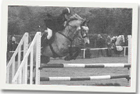 Lloyd Bettinson yn neidio ceffylau