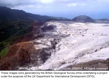 Deposits from the eruption