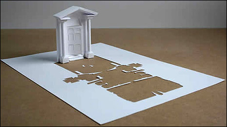 On The Other Side, 2006, de Peter Callesen (www.petercallesen.com) 