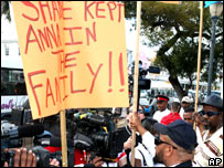 Protesto nas Bahamas