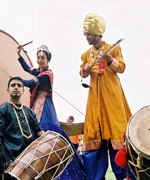 Dhol drummers at London Mela 2004