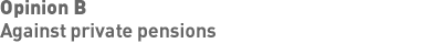 Opinion B - Against private pensions