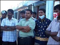 Relief workers in rebel held Vanni (photo Frances Harrison)