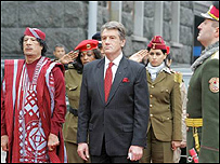 Ющенко та Каддафі