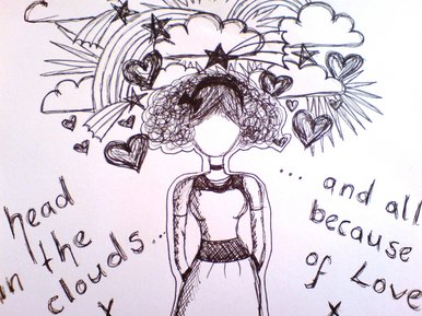 Head in the clouds and all because of love